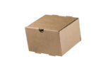 ΚΟΥΤΙ ΦΑΓΗΤΟΥ ΧΑΡΤΙΝΟ ΚΡΑΦΤ SINGLE BURGER – POTATOES PLASTIC FREE 13X13X8,6cm 100τεμ.