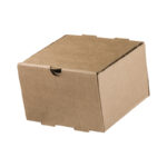 ΚΟΥΤΙ ΦΑΓΗΤΟΥ ΧΑΡΤΙΝΟ ΚΡΑΦΤ SINGLE BURGER – POTATOES PLASTIC FREE 13X13X8,6cm 100τεμ.