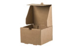 ΚΟΥΤΙ ΦΑΓΗΤΟΥ ΧΑΡΤΙΝΟ ΚΡΑΦΤ SINGLE BURGER – POTATOES PLASTIC FREE 13X13X8,6cm 100τεμ. - Image 3