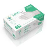 ΓΑΝΤΙΑ LATEX ΜΙΑΣ ΧΡΗΣΗΣ ΛΕΥΚΑ (MDR PPE III) -XL- 10X100TEM.