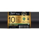 ΣΑΚΟΥΛΕΣ ΑΠΟΡΡΙΜΜΑΤΩΝ PREMIUM ΜΑΥΡΕΣ 80Χ110CM 110lt 24ΡΟΛΑX10TEM.