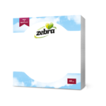 ZEBRA 40 ΧΑΡΤΟΠΕΤΣΕΤΕΣ 28x28 ΟΙΚΙΑΚΗ ΛΕΥΚΗ X 30ΠΑΚ