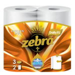 ZEBRA ΧΑΡΤΙ ΚΟΥΖΙΝΑΣ DAILY XL 2ΡΟΛΑx210gr 3ΦΥΛΛΑ Χ 12