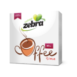 ZEBRA 40 ΧΑΡΤΟΠΕΤΣΕΤΕΣ 28x28 ΟΙΚΙΑΚΗ COFFEE TIME  X 30ΠΑΚ