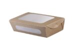 ΣΚΕΥΟΣ ΦΑΓΗΤΟΥ ΚΡΑΦΤ 1000ml (20x12x5) ΜΕ ΕΝΣΩΜ/ΝΟ ΔΙΠΛΟ ΠΑΡΑΘΥΡΟ PET 4Χ50ΤΕΜ.