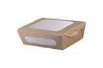 ΣΚΕΥΟΣ ΦΑΓΗΤΟΥ ΚΡΑΦΤ 750ml (16x12x5) ΜΕ ΕΝΣΩΜ/ΝΟ ΔΙΠΛΟ ΠΑΡΑΘΥΡΟ PET 4Χ50ΤΕΜ.