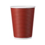 ΠΟΤΗΡΙ ΧΑΡΤΙΝΟ 8OZ RIPPLE ΜΠΟΡΝΤΩ 20X25TEM