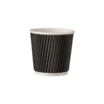 ΠΟΤΗΡΙ ΧΑΡΤΙΝΟ DW RIPPLE ΜΑΥΡΟ 4oz  40Χ25ΤΕΜ.