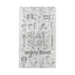 ΦΥΛΛΟ ΒΕΖΕΤΑΛ 'EAT SLOW' 25X35cm 10KG