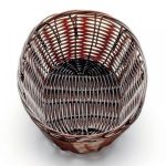 ΨΩΜΙΕΡΑ ΟΒΑΛ ΚΑΦΕ ΣΚΟΥΡΟ POLYWICKER 25x18x8hcm 12ΤΜΧ/ΚΙΒ