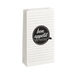 ΧΑΡΤΙΝΟ ΣΑΚΟΥΛΑΚΙ ΒΕΖΕΤΑΛ ΛΕΥΚΟ BON APPETIT 12,5Χ28cm 10KG