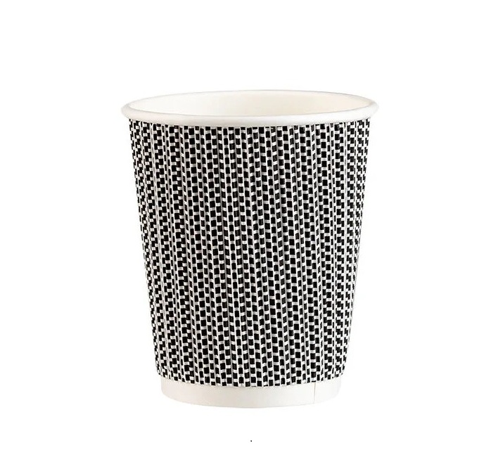 ΠΟΤΗΡΙ ΧΑΡΤΙΝΟ 8oz RW ΜΑΥΡΟ/ΓΚΡΙ ΔΥΧΤΙ 20Χ25ΤΕΜ.